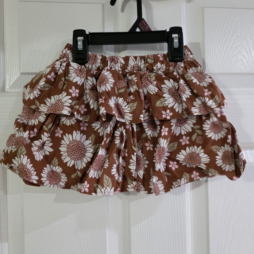 Carter's Brown Floral Skirt